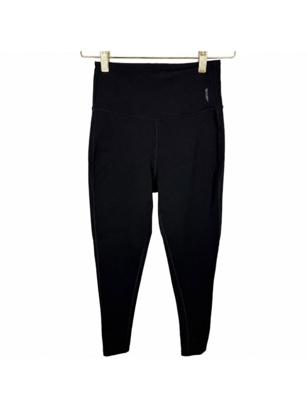 Boody Active Women's High Rise Ankle Leggings Black Sz Small Bamboo Cotton Blend